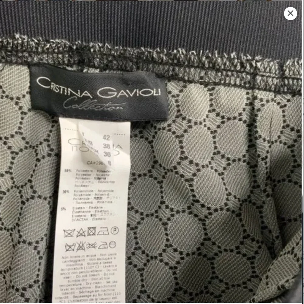 CRISTINA GAVIOLI Polymide Blend Pull On Elasticized Waist Leggings MADE IN ITALY - Picture 7 of 8